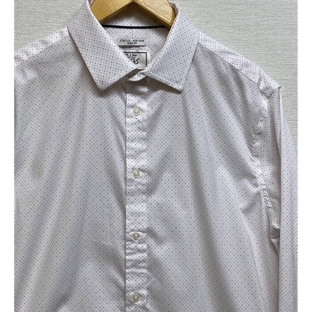 Jos. A. Bank Stretch Slim Fit Button Down Long Sleeve Women's 16-34 (XL)